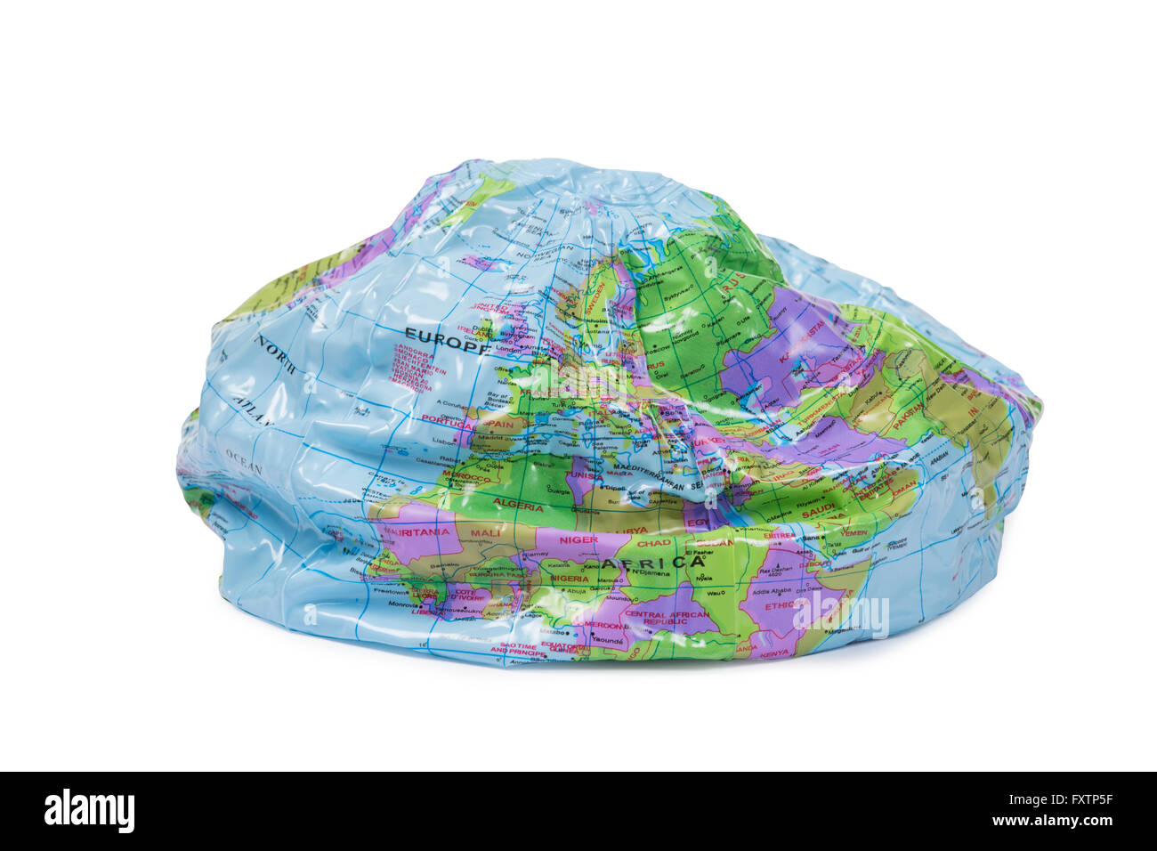 Schmelzende planet Stockfoto