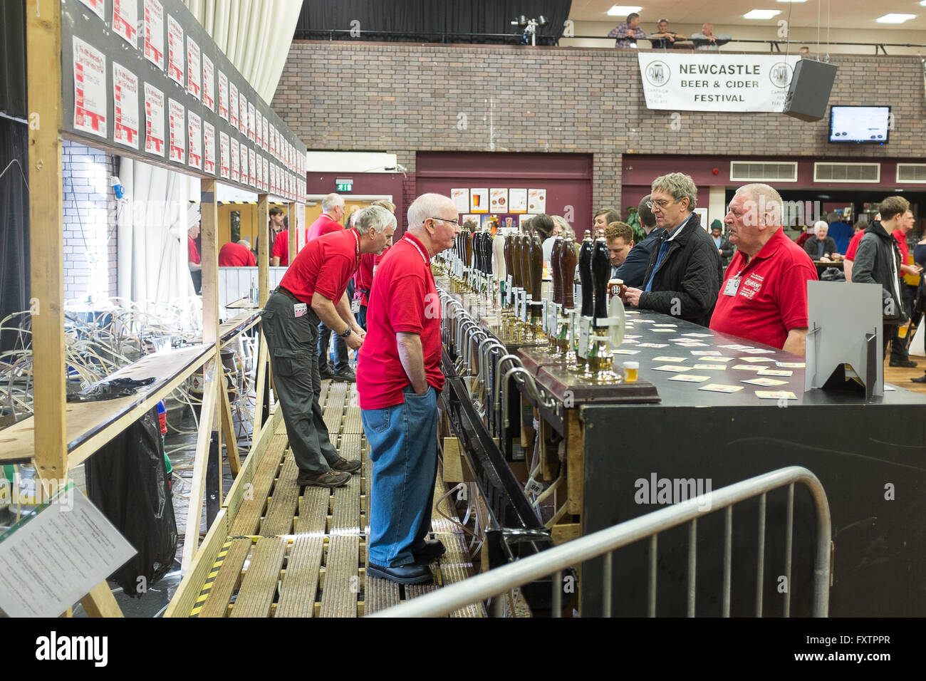 Ein CAMRA Bierfest Stockfoto