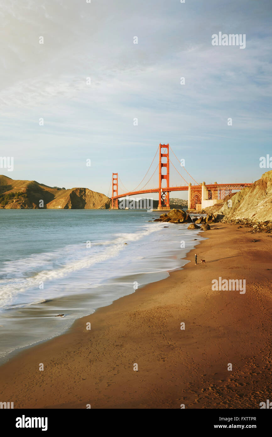 Golden Gate Bridge bis zum Tag, San Francisco, Kalifornien Stockfoto