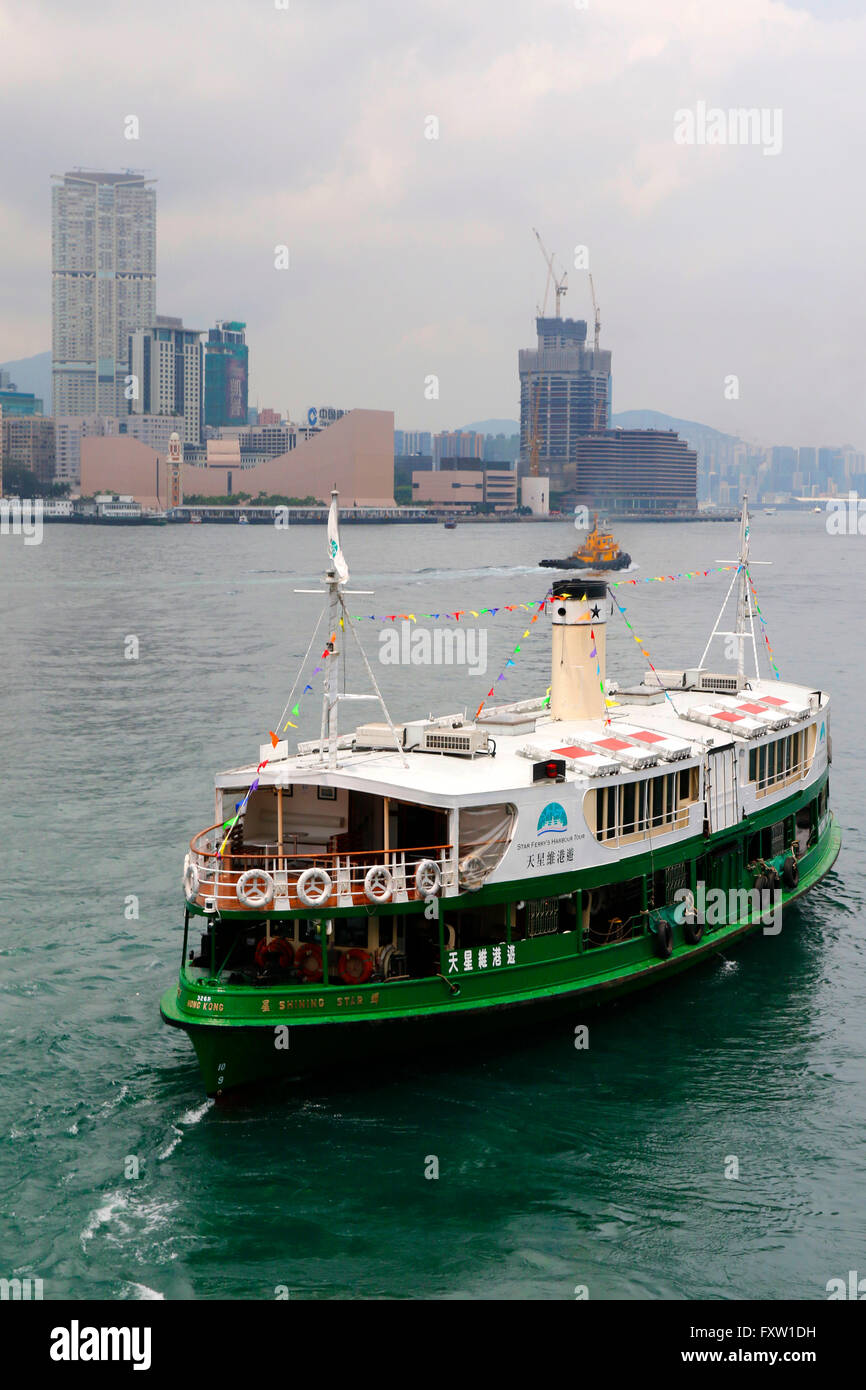 Sterne Passagier Fähre VICTORIA HARBOUR HONG KONG CHINA 4. Mai 2015 Stockfoto