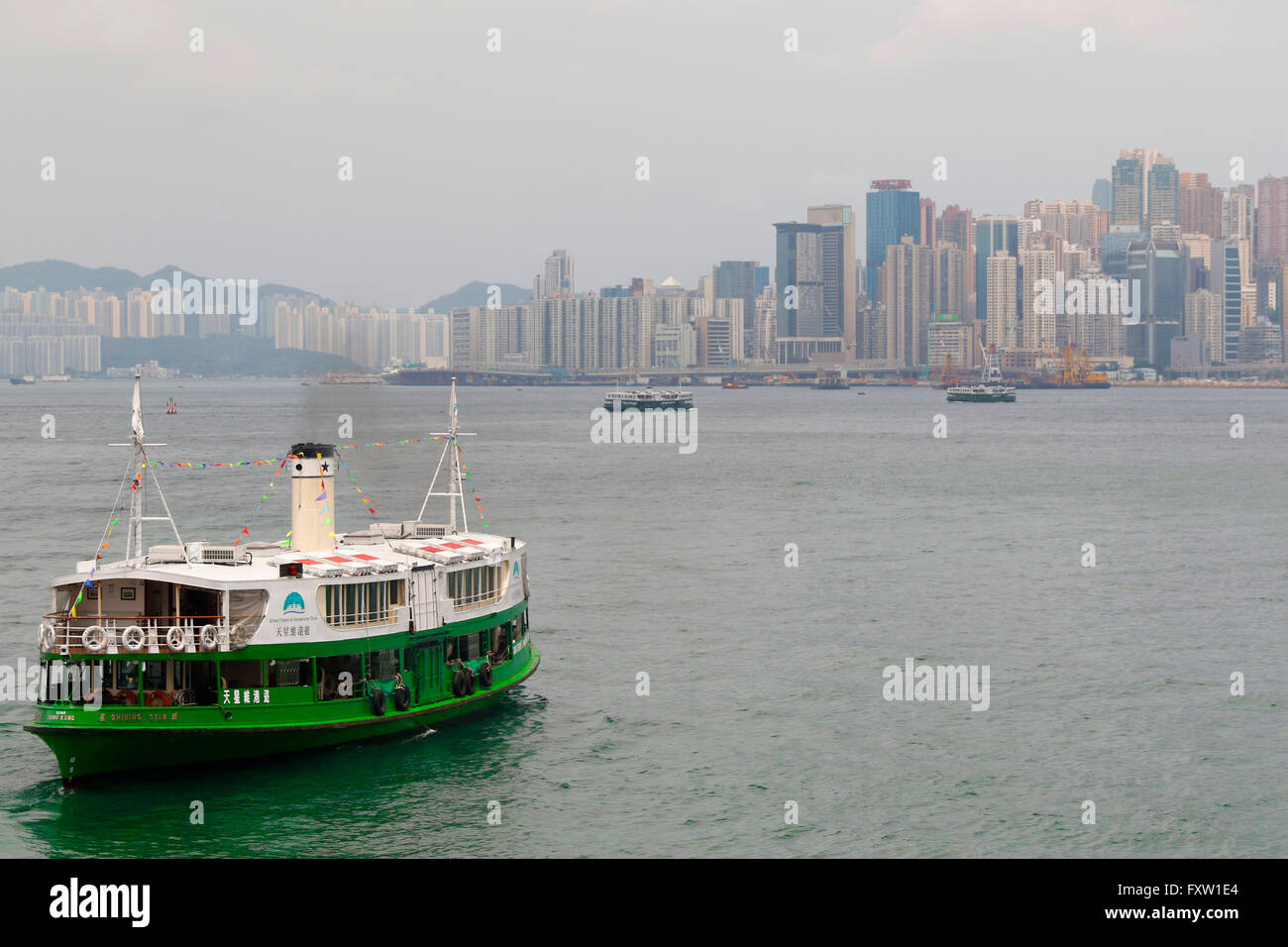 Sterne Passagier Fähre VICTORIA HARBOUR HONG KONG CHINA 4. Mai 2015 Stockfoto