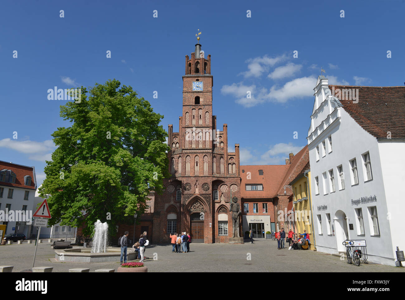 Rathaus, Altstaedtischer Markt, Brandenburg an der Havel, Brandenburg, Deutschland Stockfoto