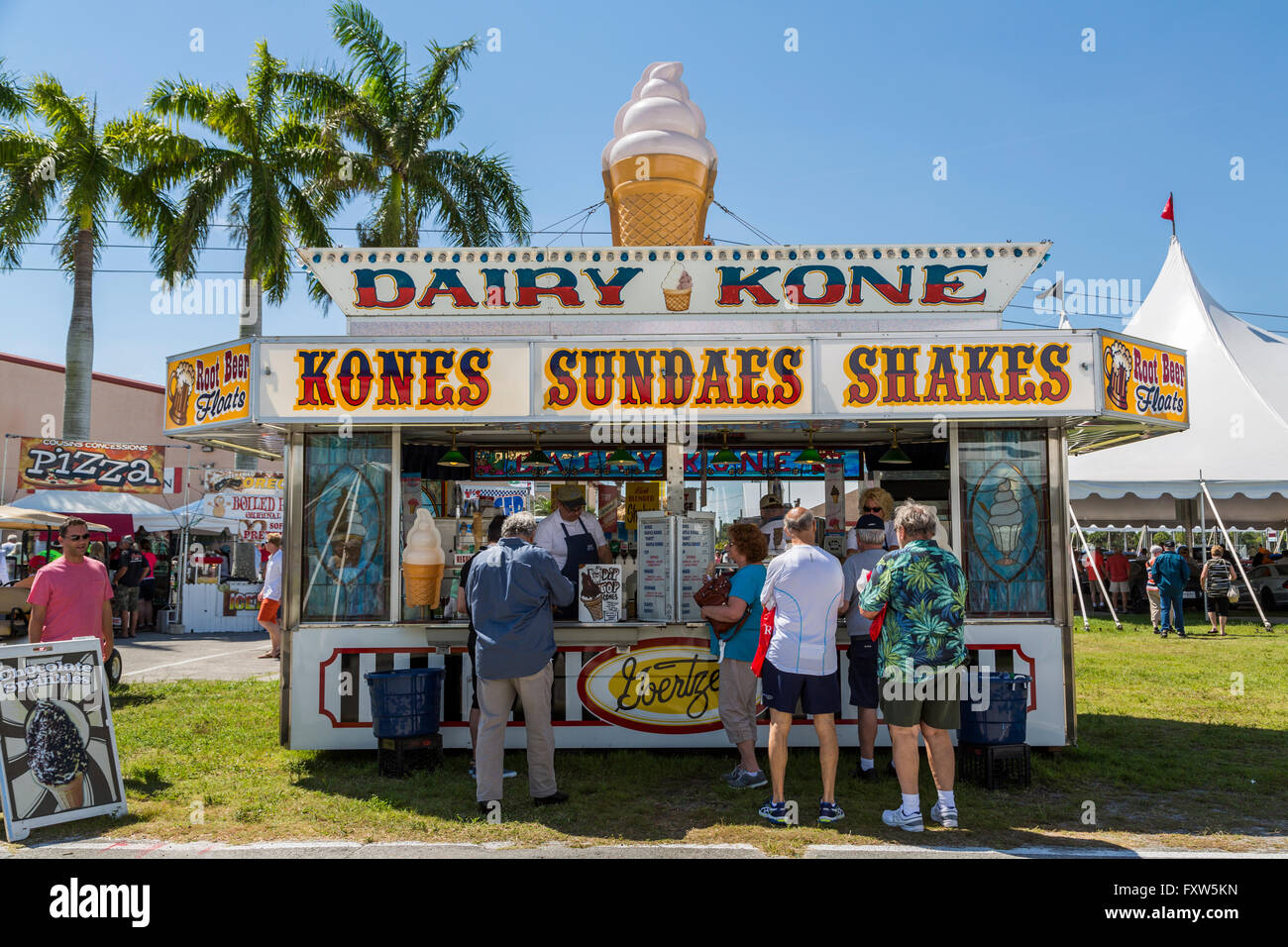 Molkerei Kone Ice Cream Stand Florida USA Stockfoto