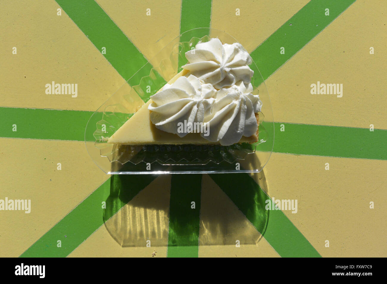 Key Lime Pie bei Kermits Stockfoto