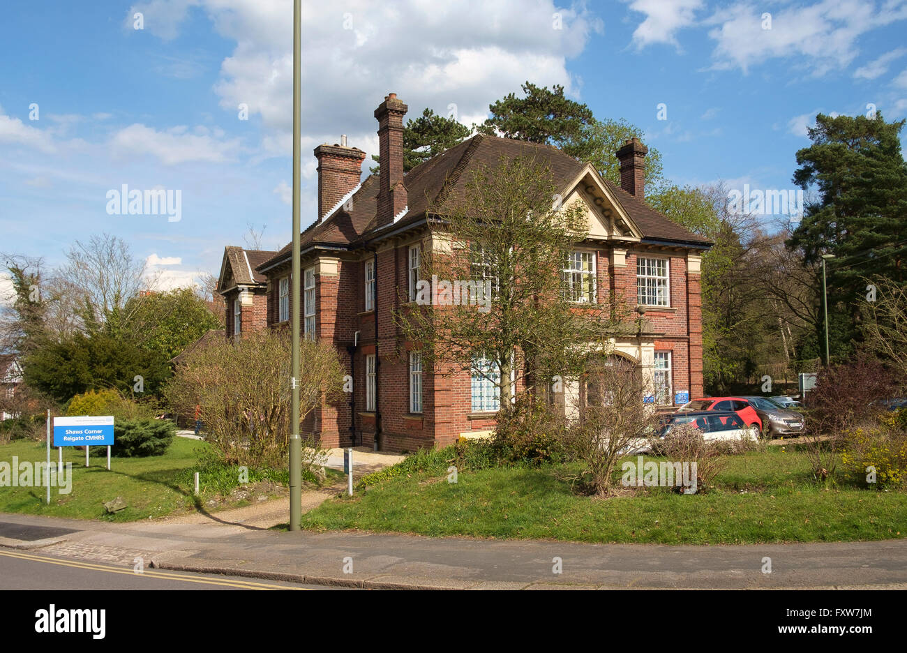 Shaws Ecke Reigate CMHRS - Community Mental Health Recovery Service von Surrey und Grenzen Partnerschaft NHS Foundation Trust geführt Stockfoto