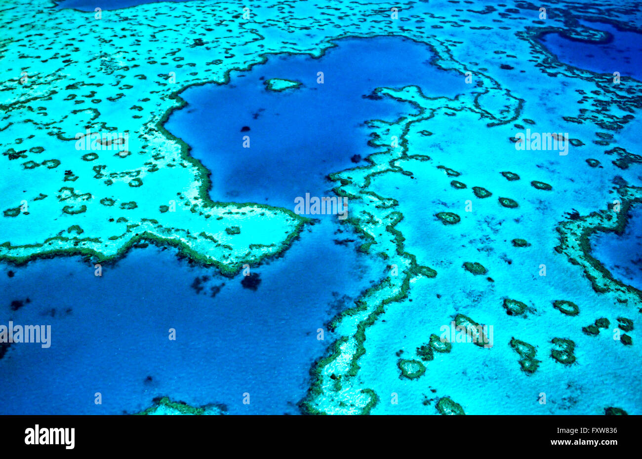Australien, Queensland, Great Barrier Reef, Luftaufnahme Stockfoto