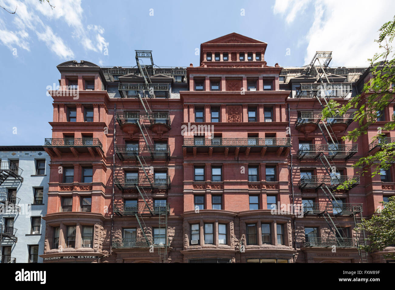 Brooklyn Heights, Gusseisen, Gebäude, Fassade, Brooklyn, New York City Stockfoto