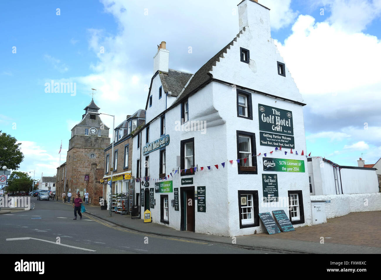 Golfhotel, Crail, East Neuk, Fife, Schottland Stockfoto