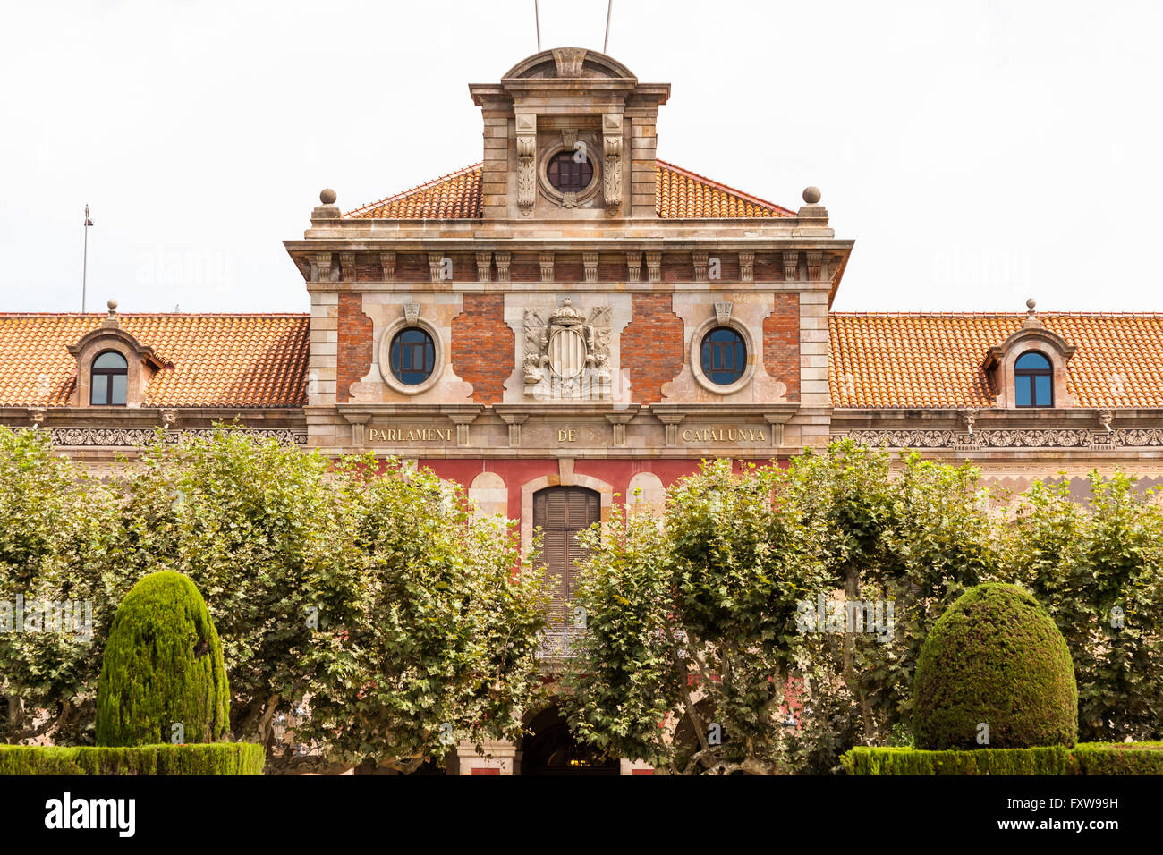 Parlament von Katalonien, Parlament de Catalunya, Parc De La Ciutadella, Barcelona, Spanien Stockfoto