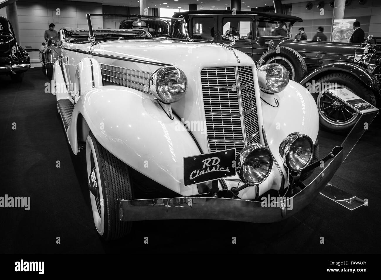 Oldtimer Auburn 852 Phaeton Limousine, 1936. Stockfoto