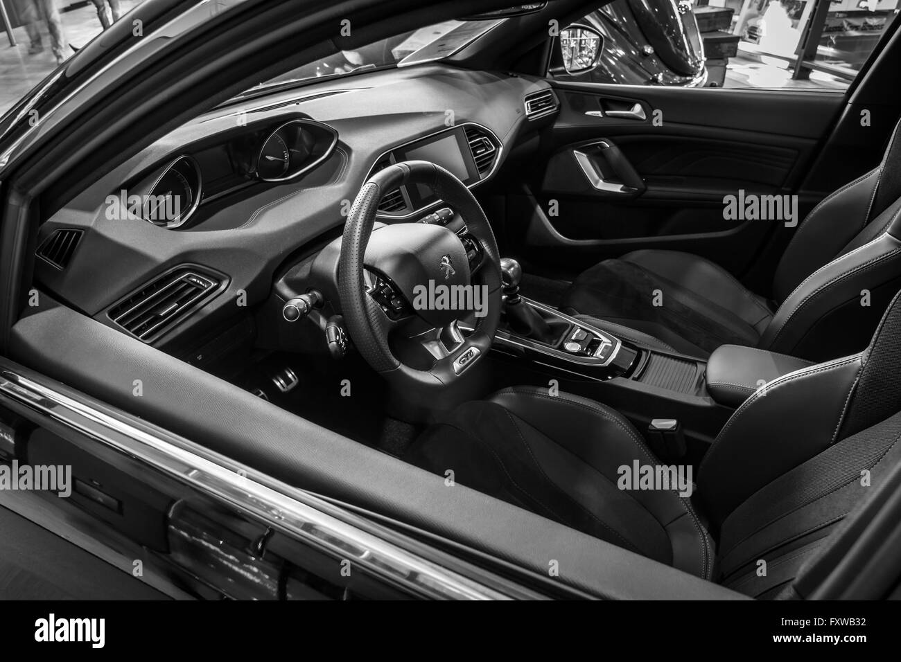 Interior Dashboard Cockpit Peugeot Stockfotos Interior