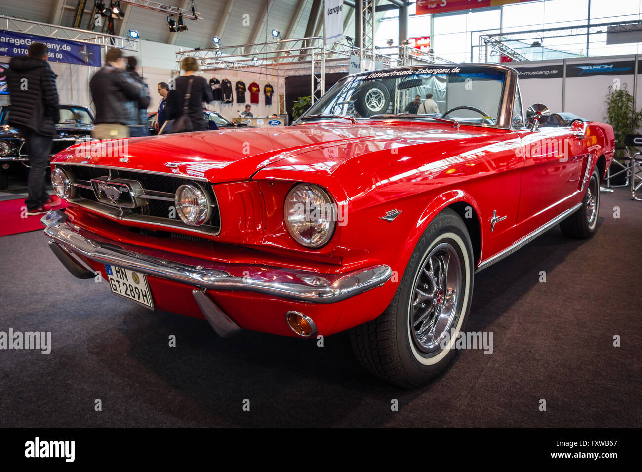 Pony Auto Ford Mustang Cabrio, 1966. Stockfoto
