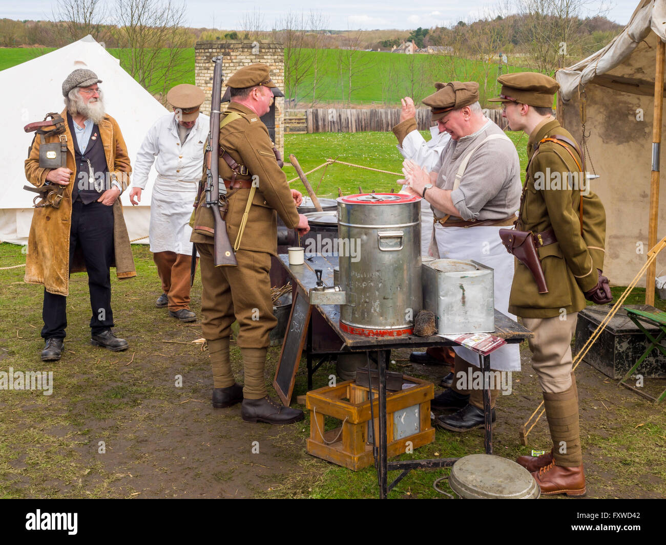 Beamish Open Air Museum, 1. Weltkrieg Pferde auf Krieg Week Ende