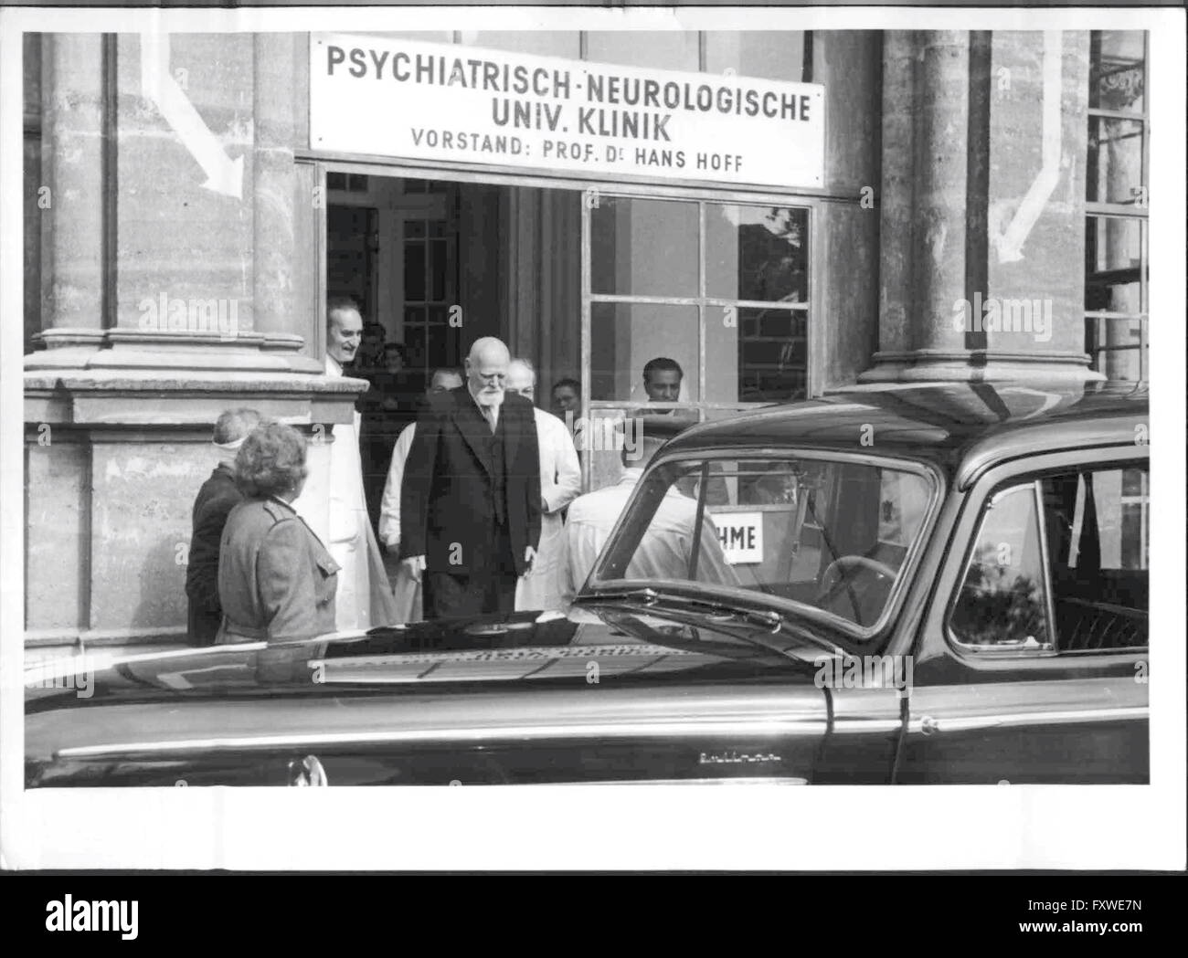 Bundespräsident Körner freu sterben Klinik Hoff Stockfoto