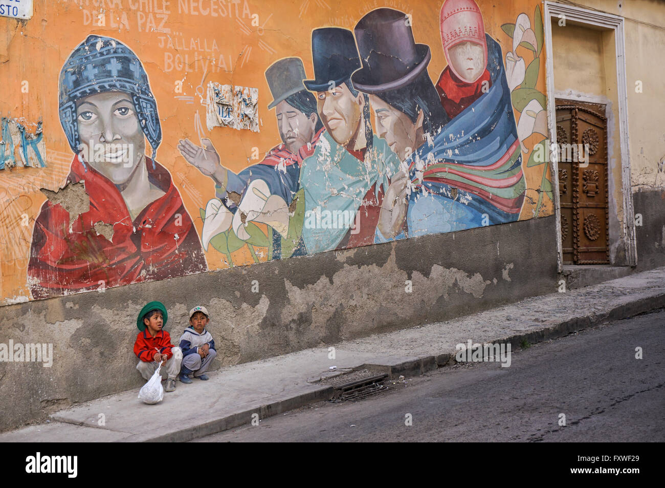 Bolivien - 27.07.2013 - Bolivien / La Paz / administrative Hauptstadt La Paz - La Paz - Sandrine Huet / Le Pictorium Stockfoto