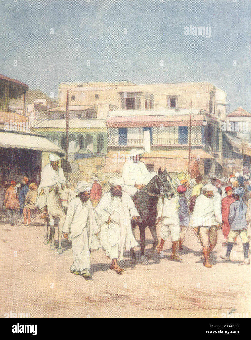 Indien: Einheimische Häuptlinge in Delhi, antique print 1905 Stockfoto