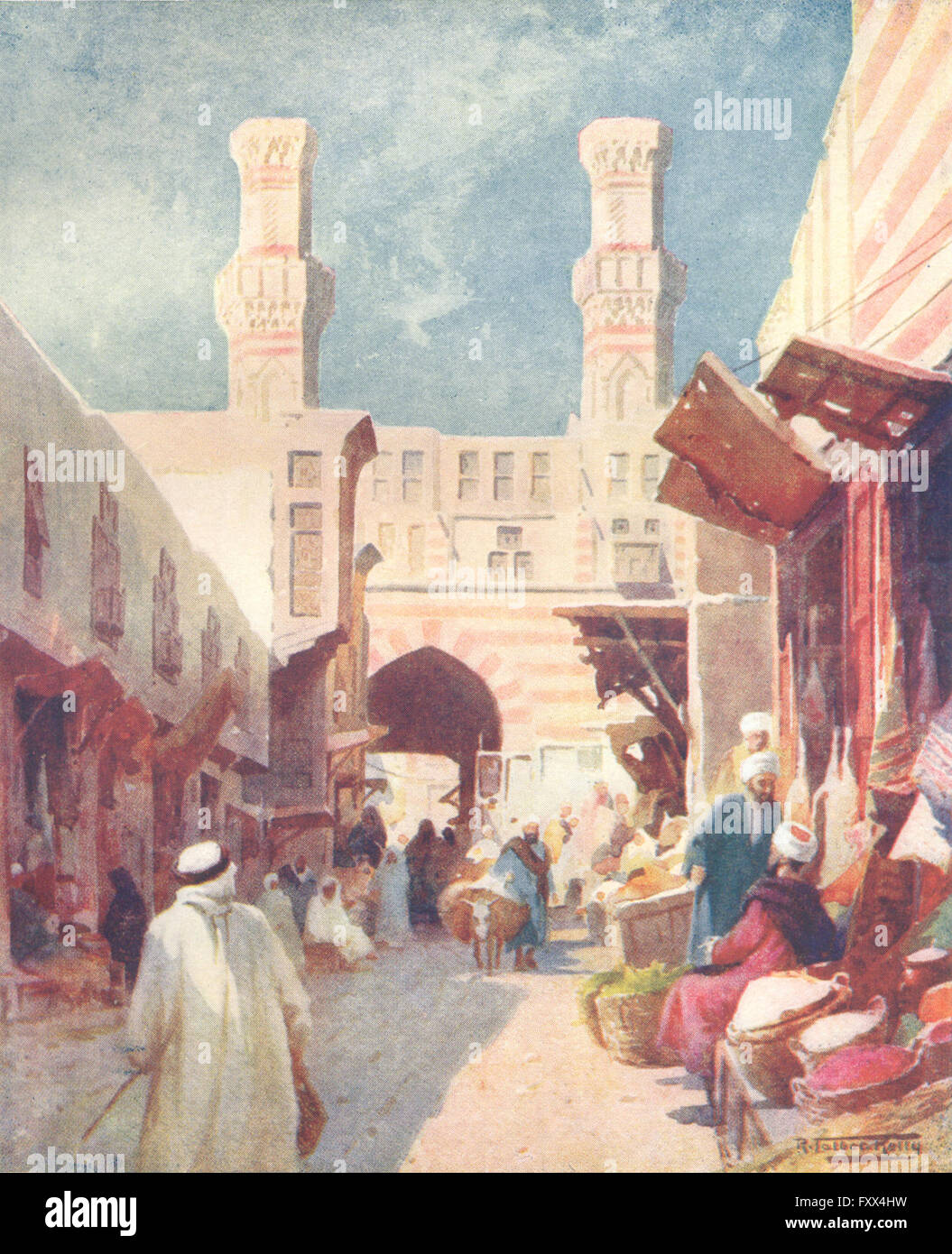 Ägypten: Bab-Ez-Zuweyla, antike print 1912 Stockfoto