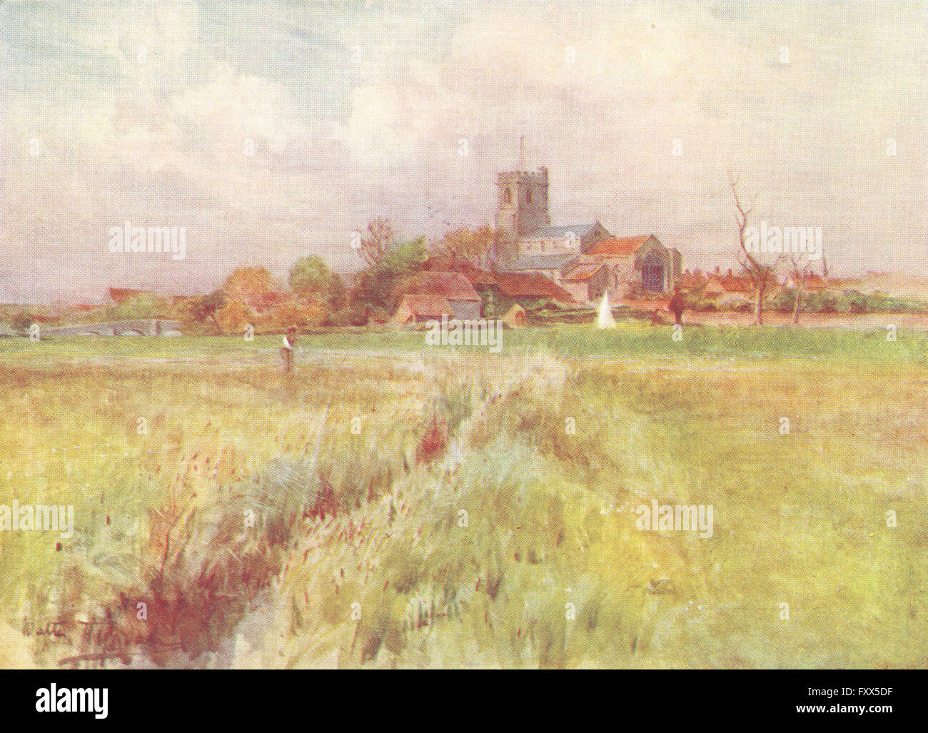 DORSET: Wareham Anglebury von Wessex Romane, antiken Druck 1906 Stockfoto