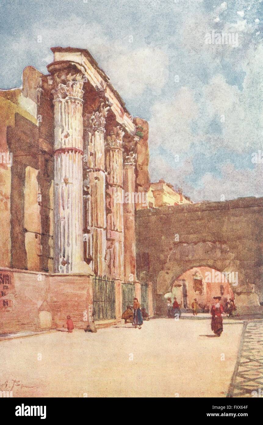 Rom: Tempel des Mars Ultor, antiken print 1905 Stockfoto