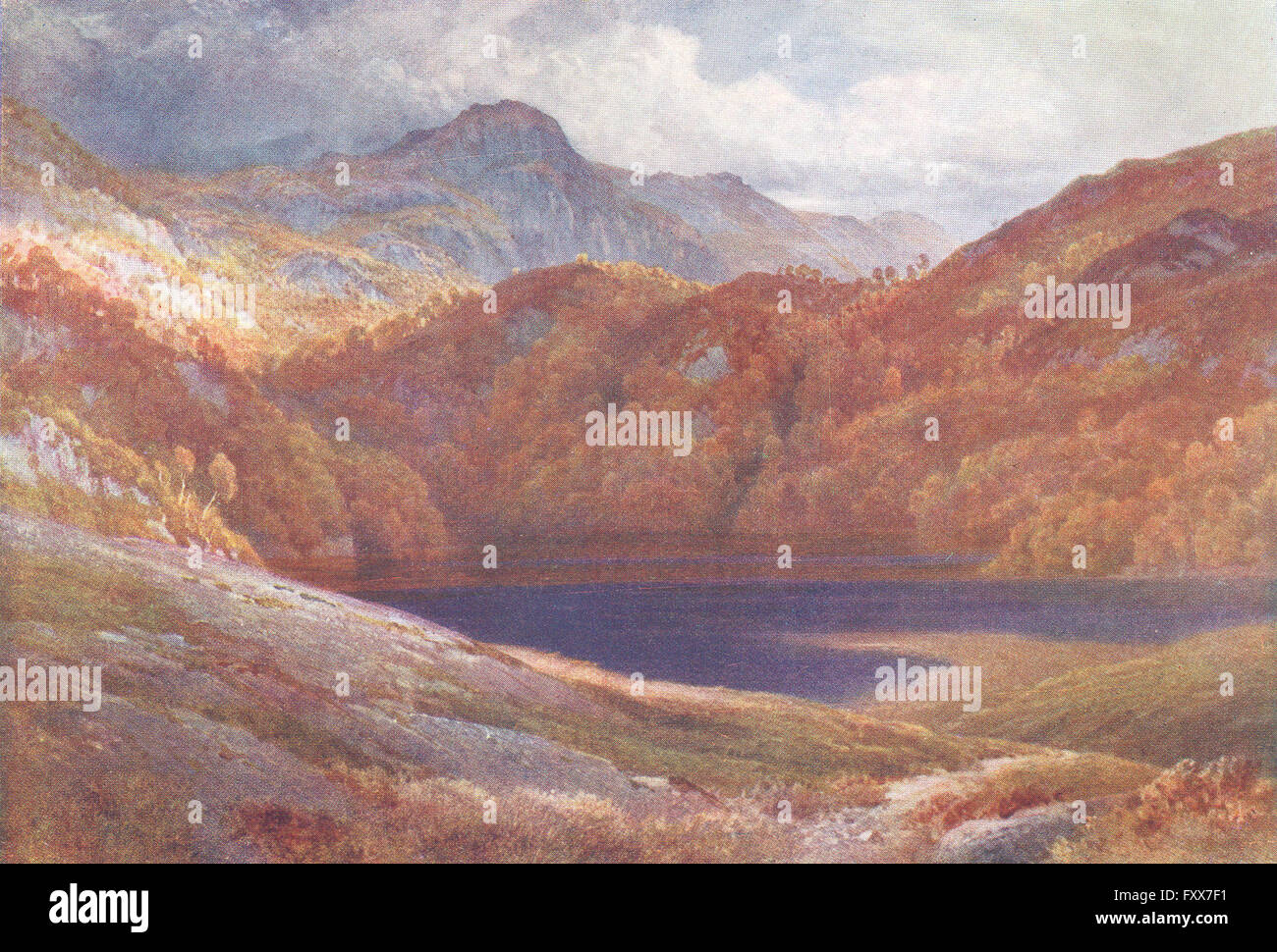 Schottland: Ben A'an, Loch Katrine, Perthshire, antique print 1904 Stockfoto