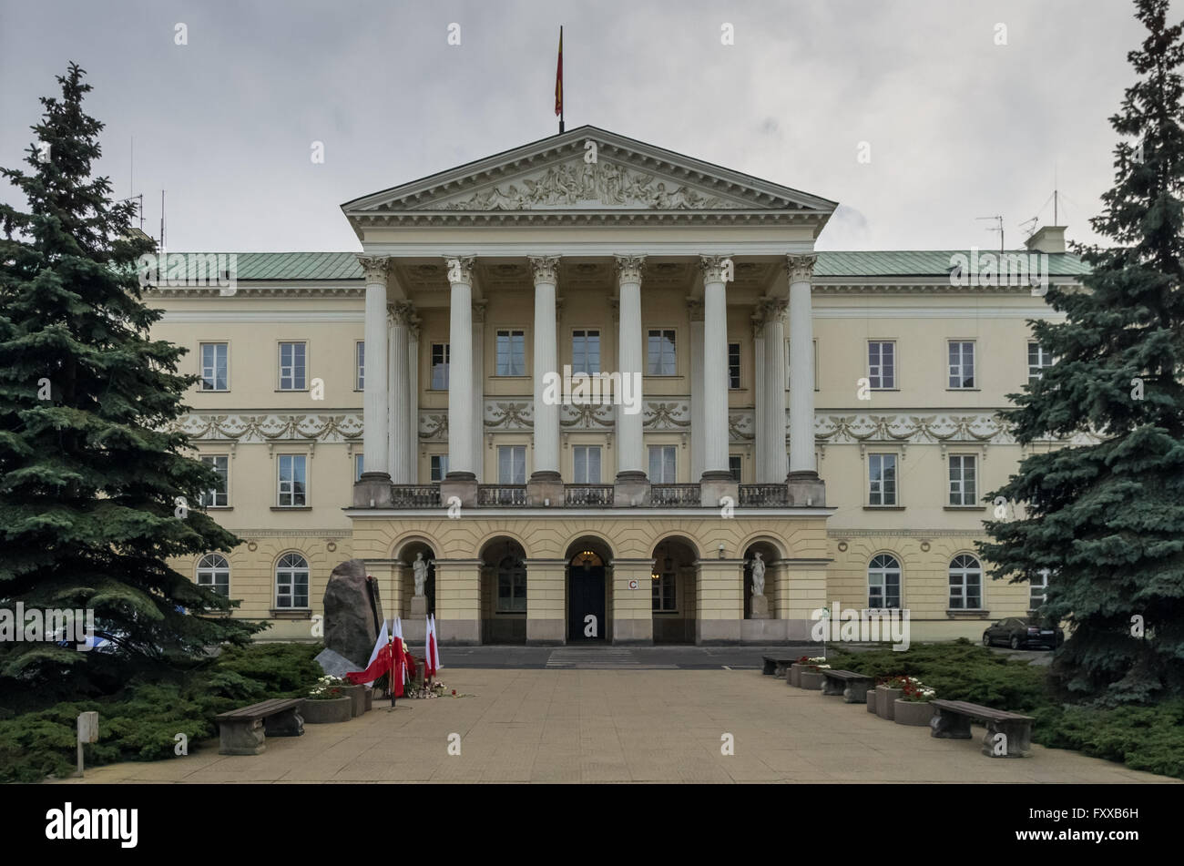Kommission - Palast des Ministeriums für Umsatz und Treasury - das Haus der Stadtverwaltung Warschau, Warschau, Polen Stockfoto