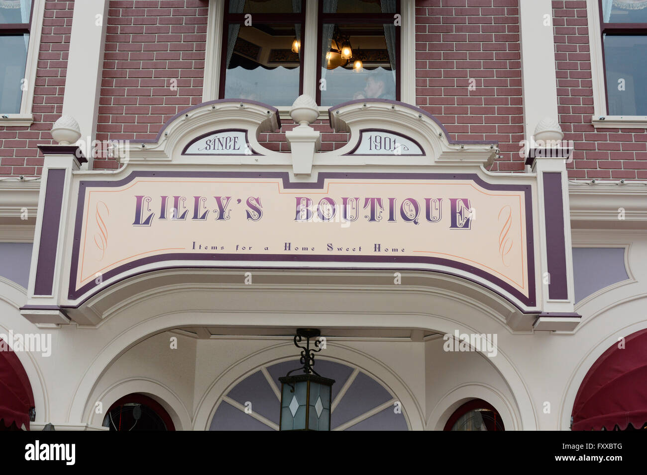 Lillys Boutique-Disneyland Paris Stockfoto