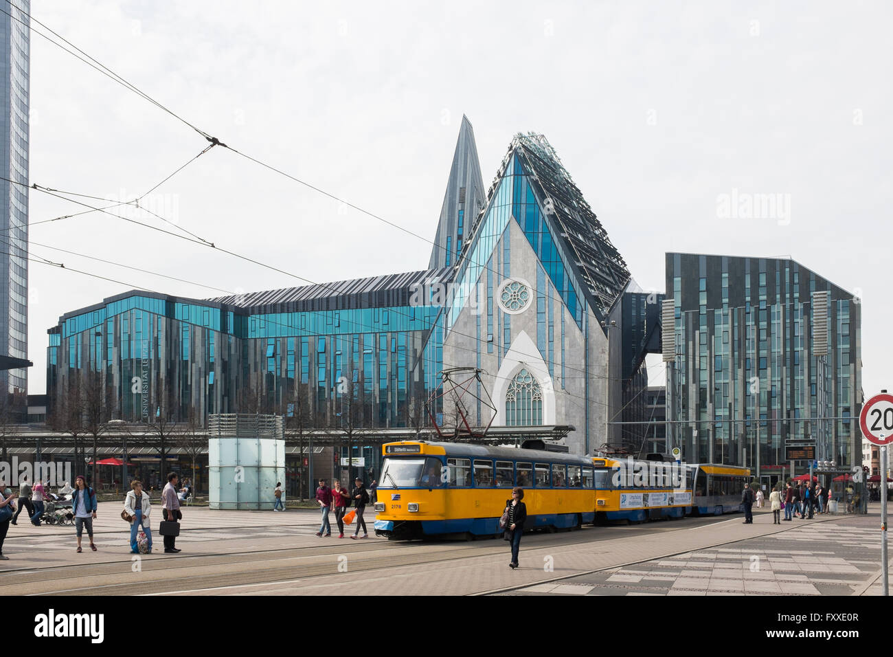 LEIPZIG, 5 APRIL: die Universität Leipzig in Leipzig am 5. April 2016. Stockfoto