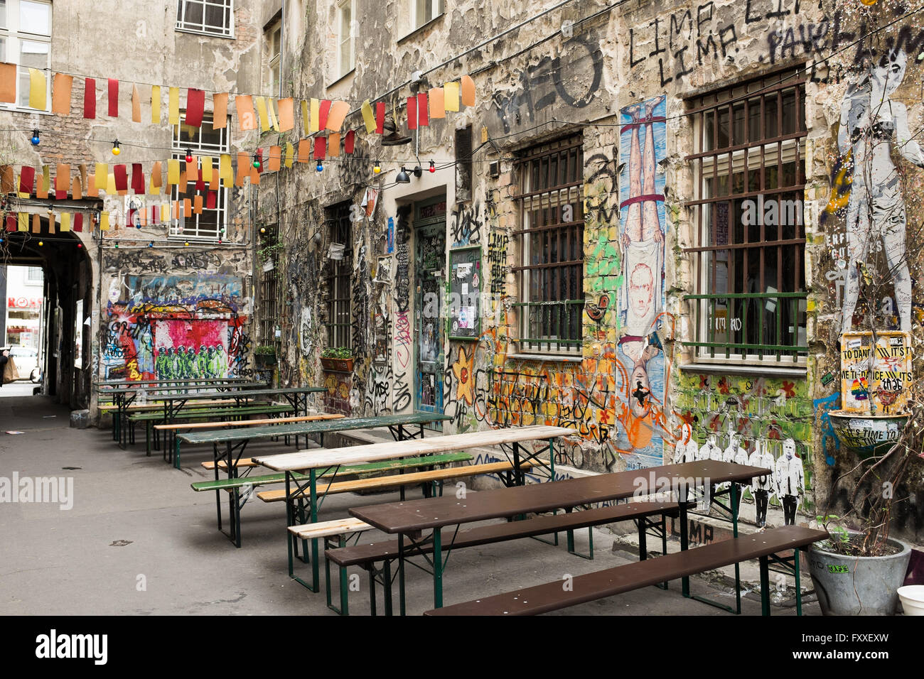 BERLIN, APRIL 15: Haus Schwarzenberg am 15. April 2016 in Berlin. Stockfoto