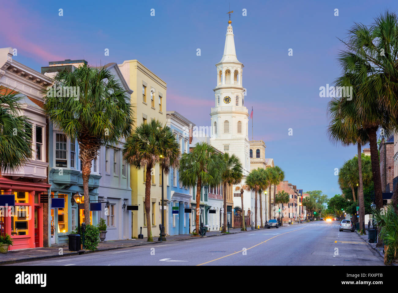 Charleston, South Carolina, USA im French Quarter. Stockfoto