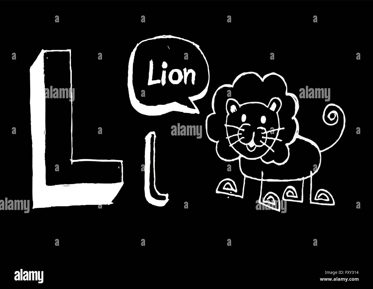 Ein b c d e f g h ich j k l m n o p Q R s t u v w x y Z Cartoon Textschrift Hand Zeichnung Vektor Buchstaben Stock Vektor