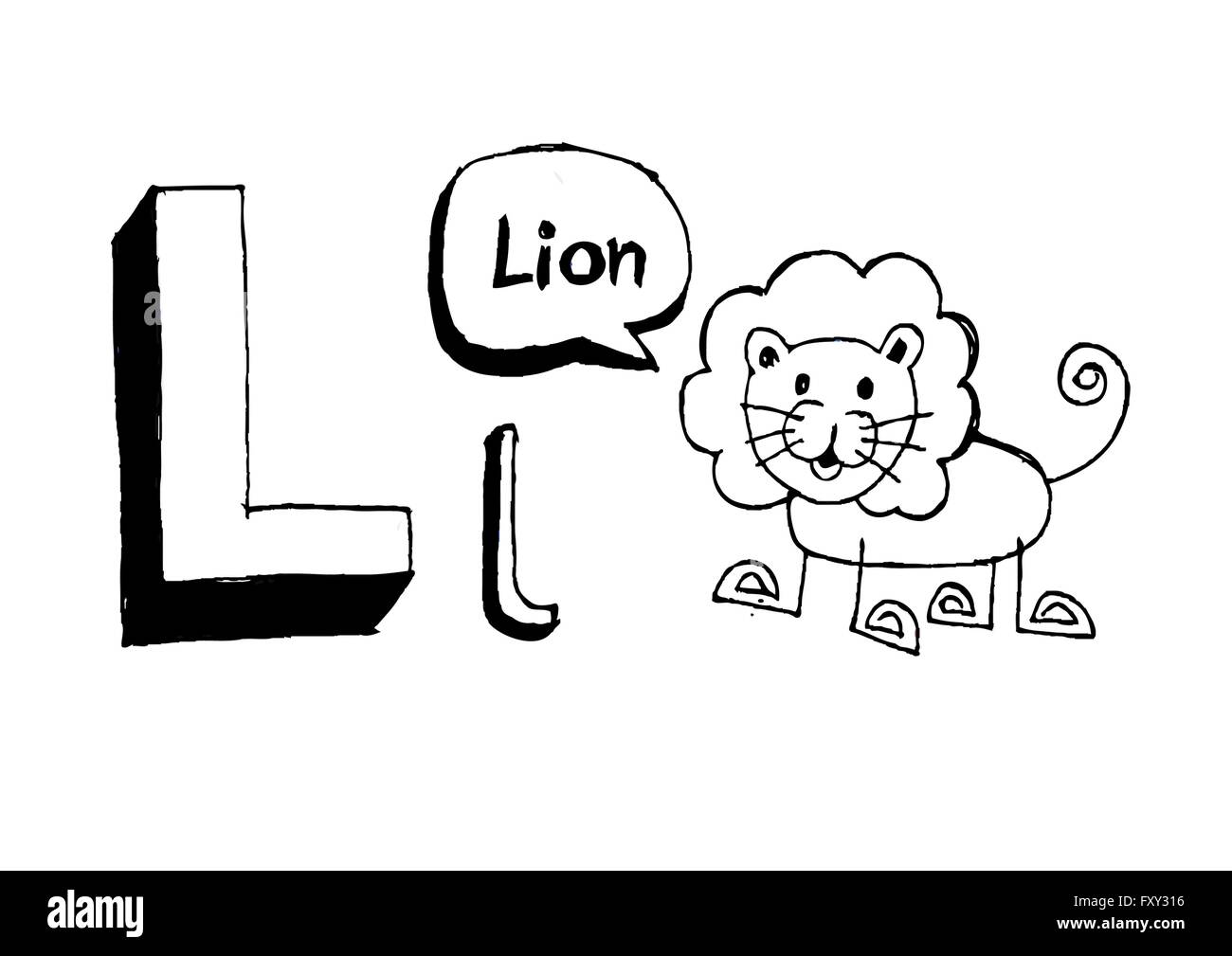 Ein b c d e f g h ich j k l m n o p Q R s t u v w x y Z Cartoon Textschrift Hand Zeichnung Vektor Buchstaben Stock Vektor