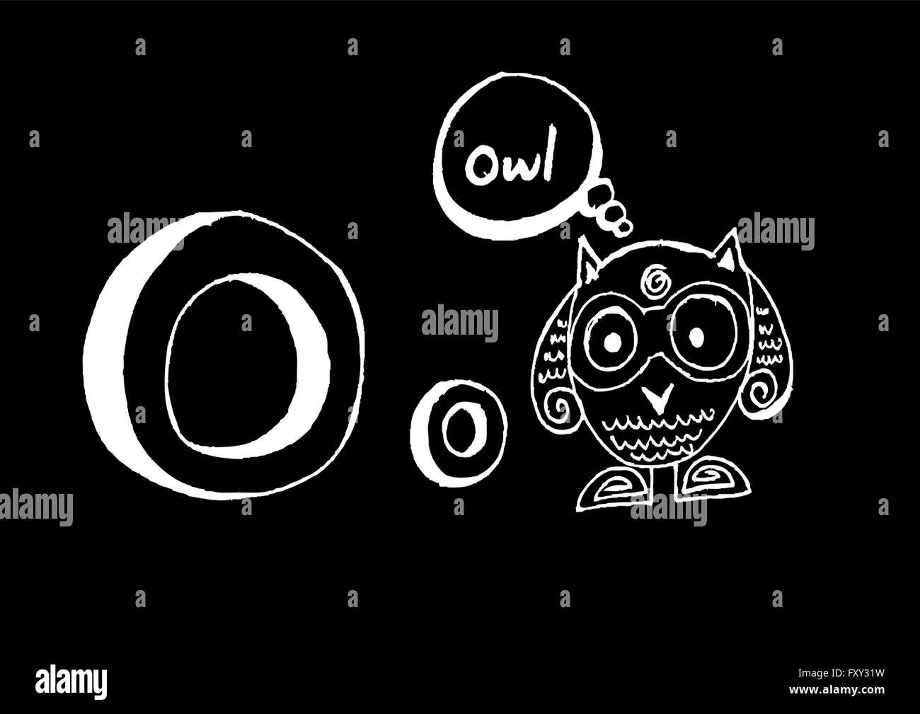 Ein b c d e f g h ich j k l m n o p Q R s t u v w x y Z Cartoon Textschrift Hand Zeichnung Vektor Buchstaben Stock Vektor