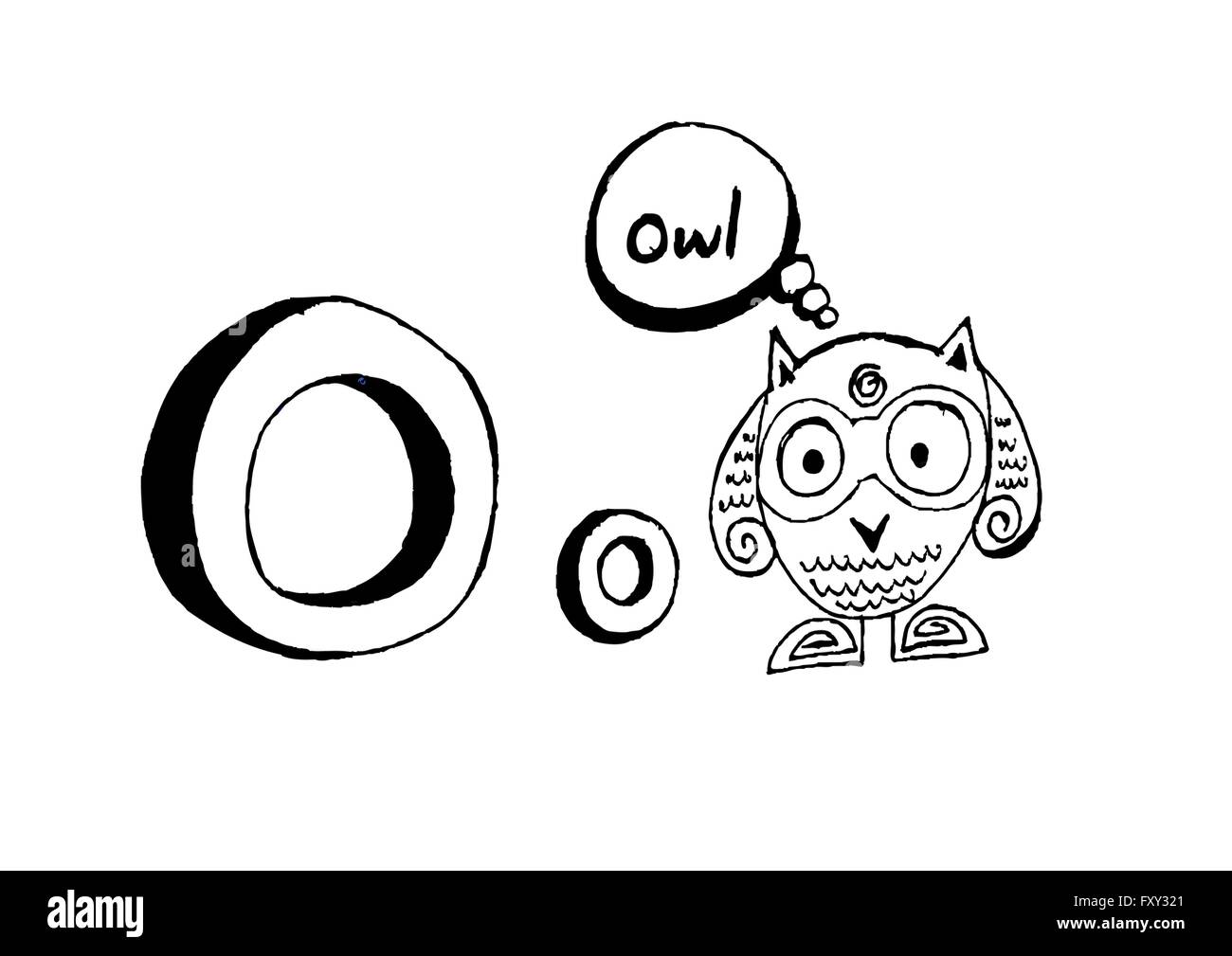 Ein b c d e f g h ich j k l m n o p Q R s t u v w x y Z Cartoon Textschrift Hand Zeichnung Vektor Buchstaben Stock Vektor