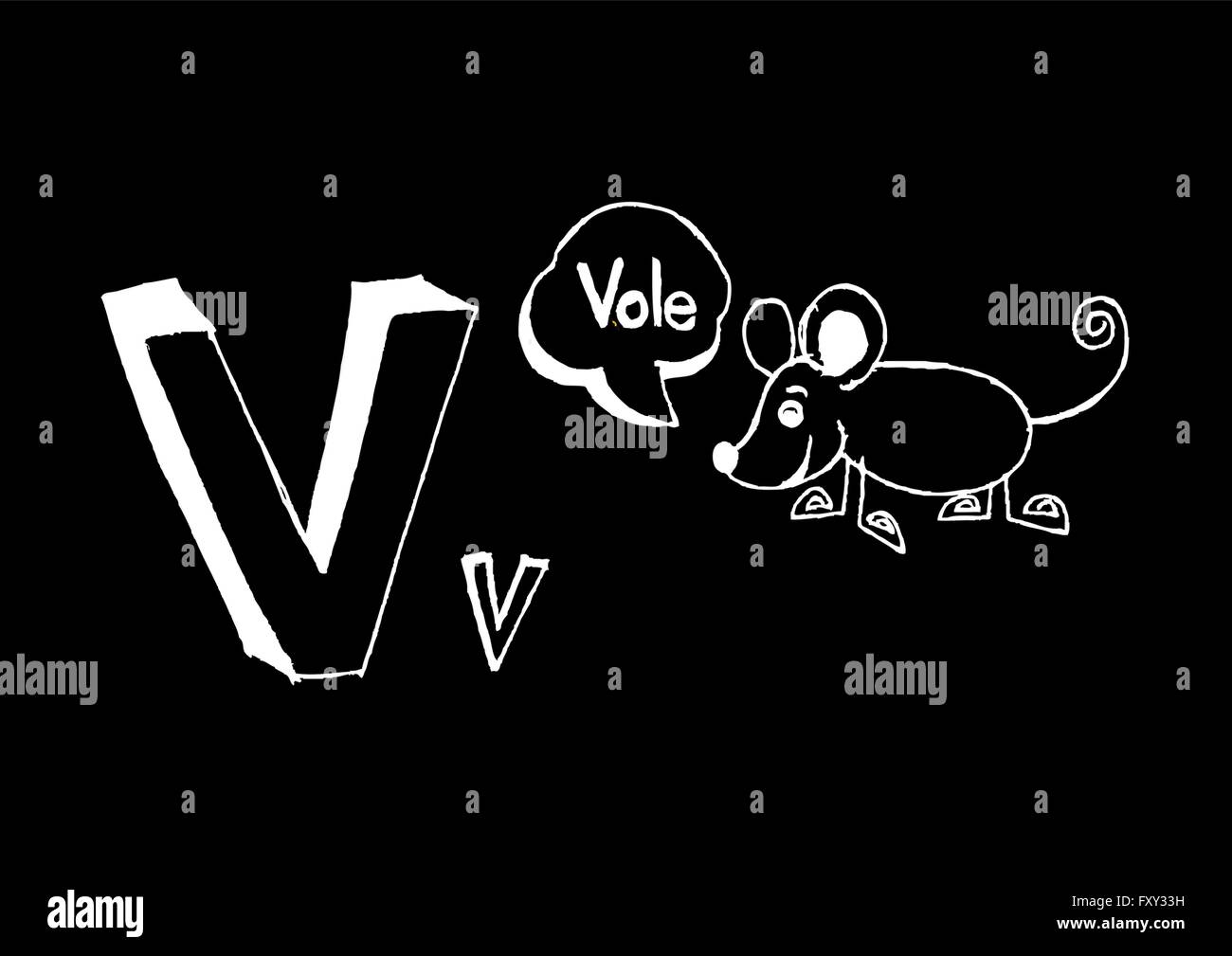 Ein b c d e f g h ich j k l m n o p Q R s t u v w x y Z Cartoon Textschrift Hand Zeichnung Vektor Buchstaben Stock Vektor