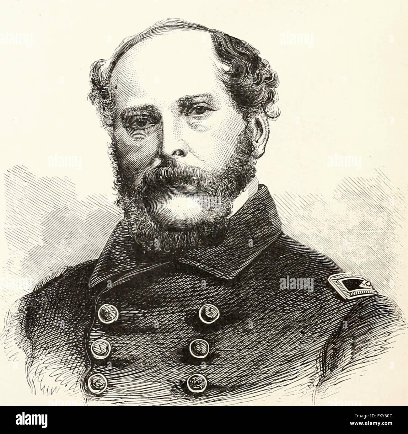 Konteradmiral John A Winslow, USA Bürgerkrieg Stockfoto