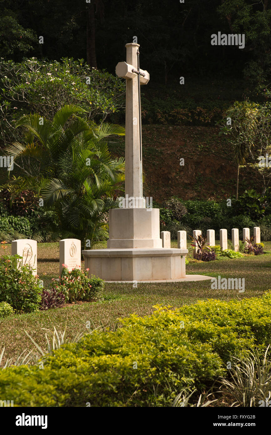 Sri Lanka, Kandy, Soldatenfriedhof, wichtigste Denkmal Stockfoto