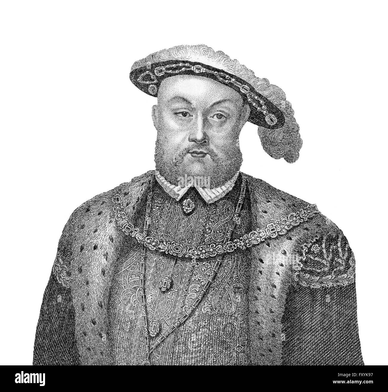 Heinrich VIII., König von England 1491-1547 Stockfoto