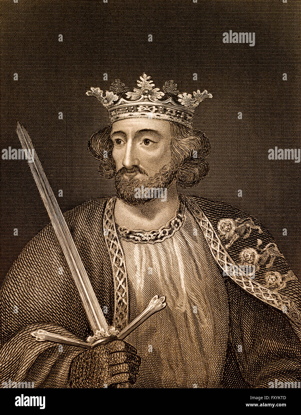 Edward I oder Edward Longshanks und der Hammer der Schotten, 1239-1307, König von England Stockfoto