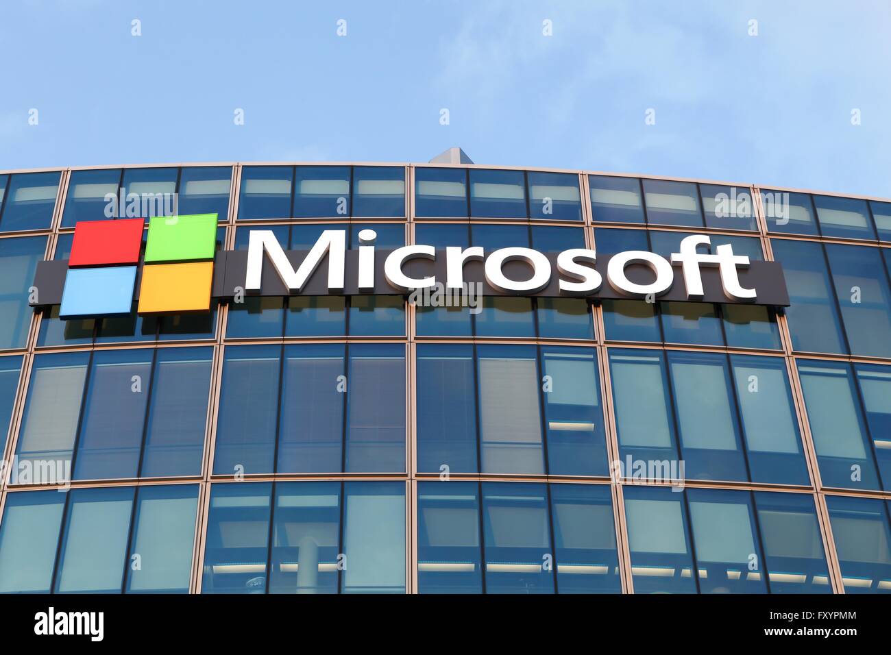 Microsoft-Bürogebäude in Paris, Frankreich Stockfoto
