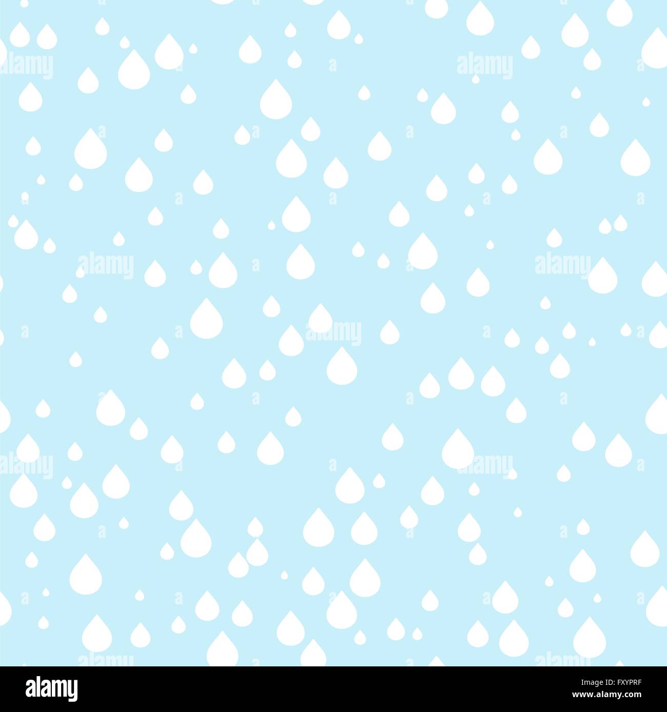 blauen Wassertropfen, nahtlose Hintergrund; Vektor-illustration Stock Vektor