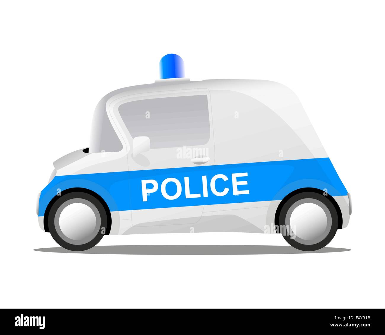 Cartoon-Polizei-Auto, Vektor-illustration Stock Vektor