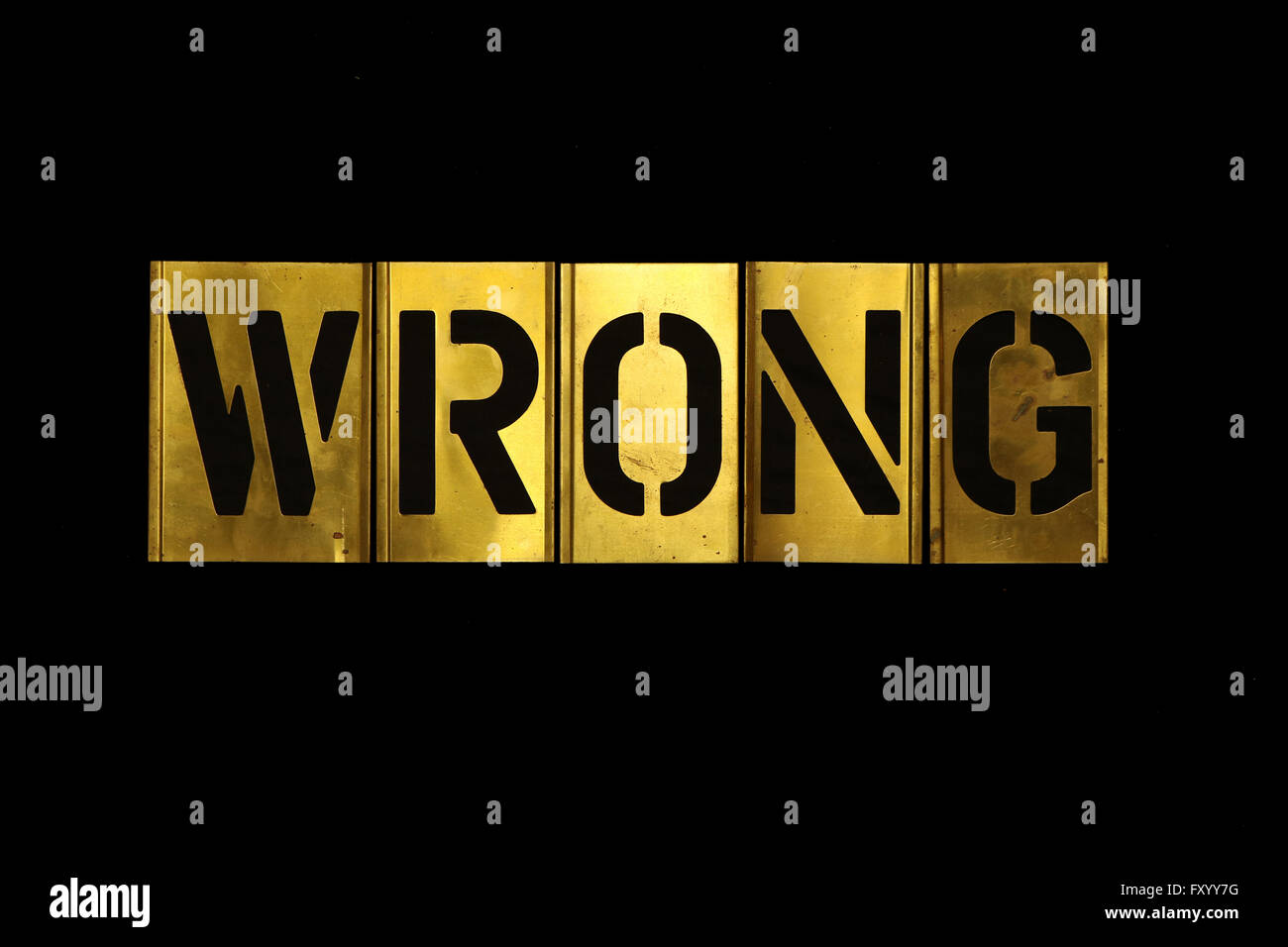 Militär Stencil Schablone falsch Stockfoto