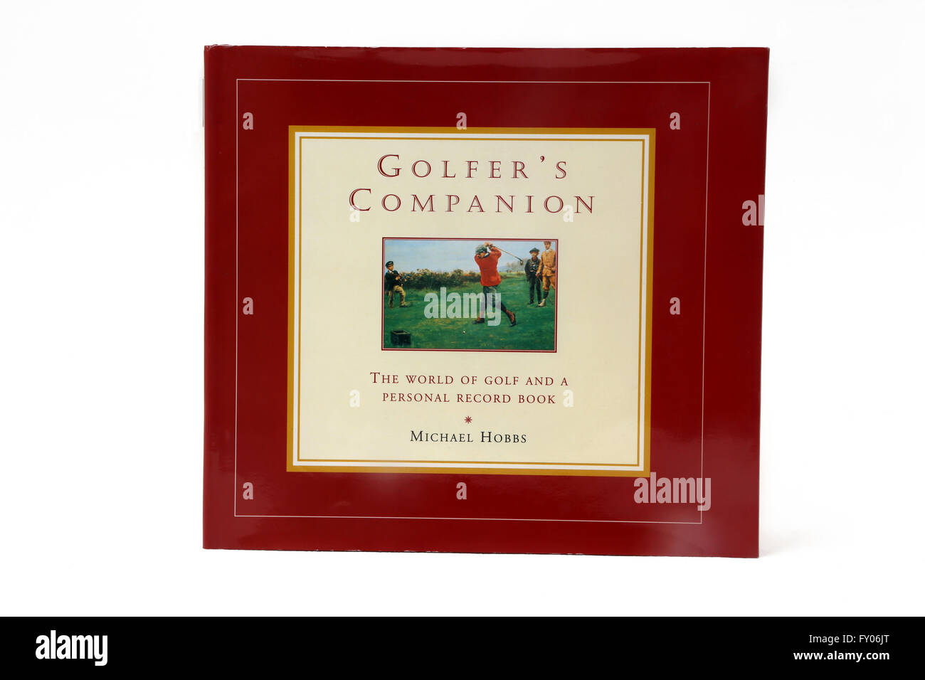 Golfer Begleiter die Welt des Golf und persönlichen Rekord Buch von Michael Hobbs Stockfoto