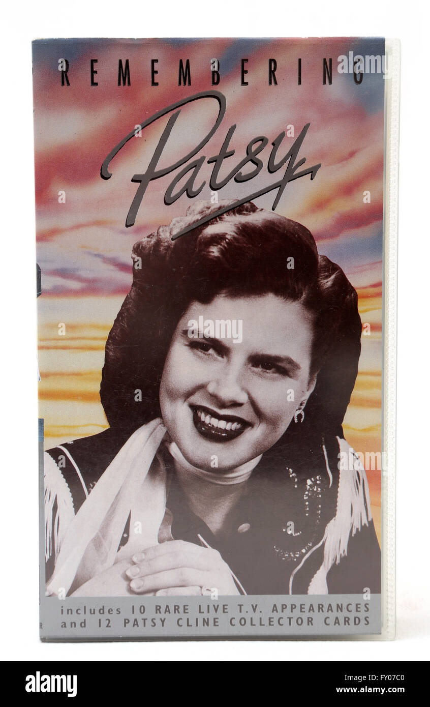 Erinnerung an Patsy Video Kassette von Patsy Cline Stockfoto