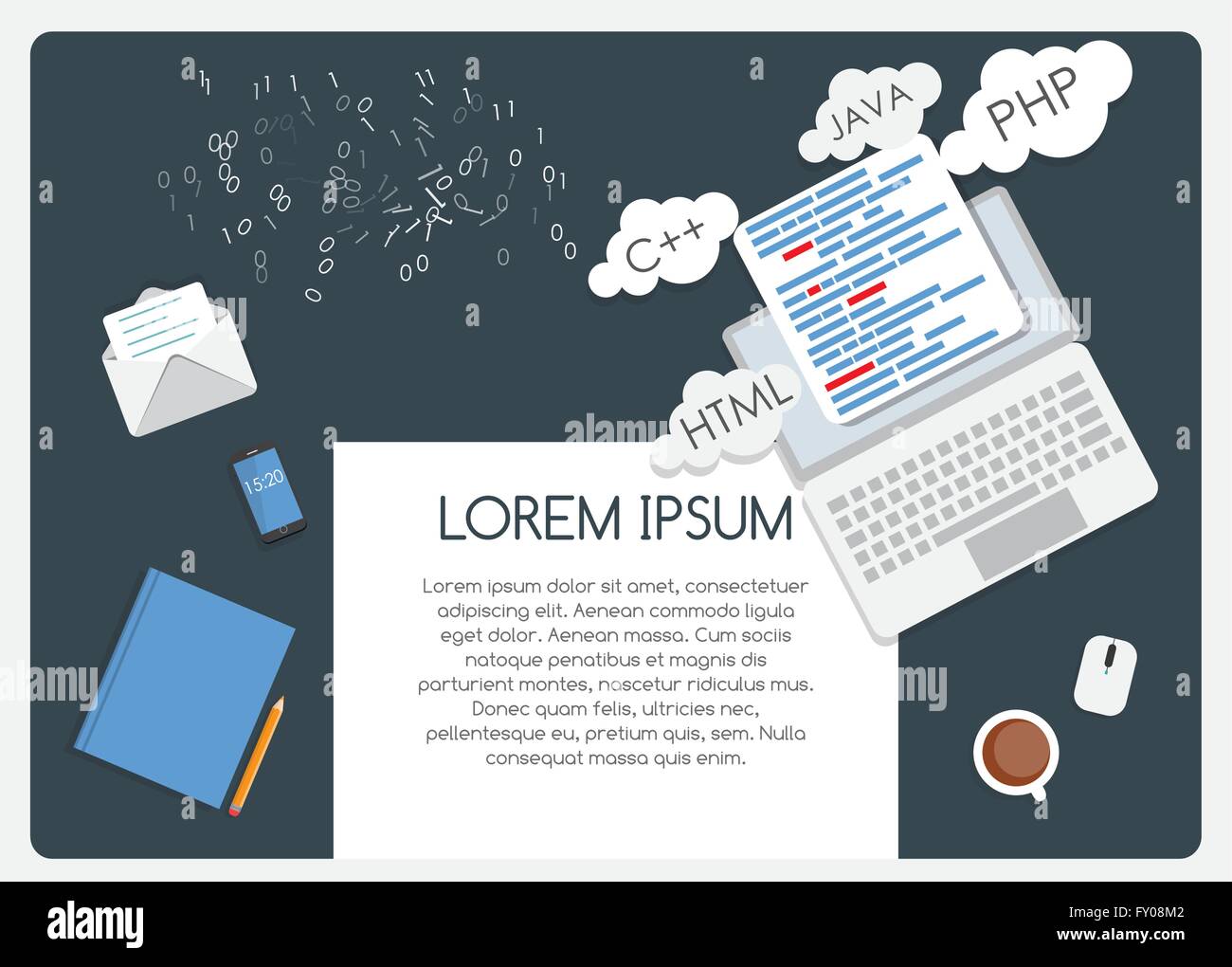 Abstract Background auf Business-Thema mit leeren Platz für Ihre Stock Vektor