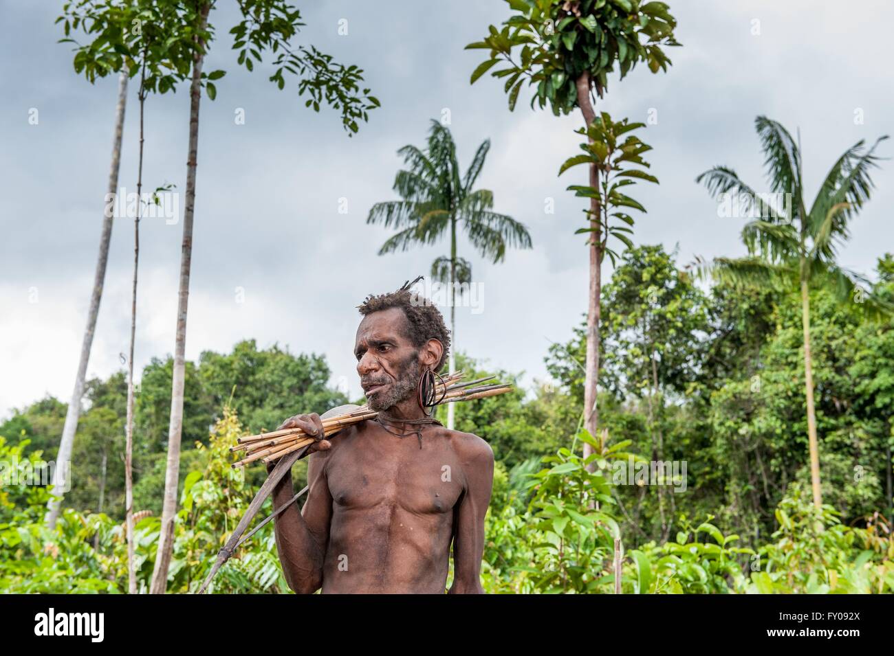 Korowai Papua Stockfotos und bilder Kaufen Alamy