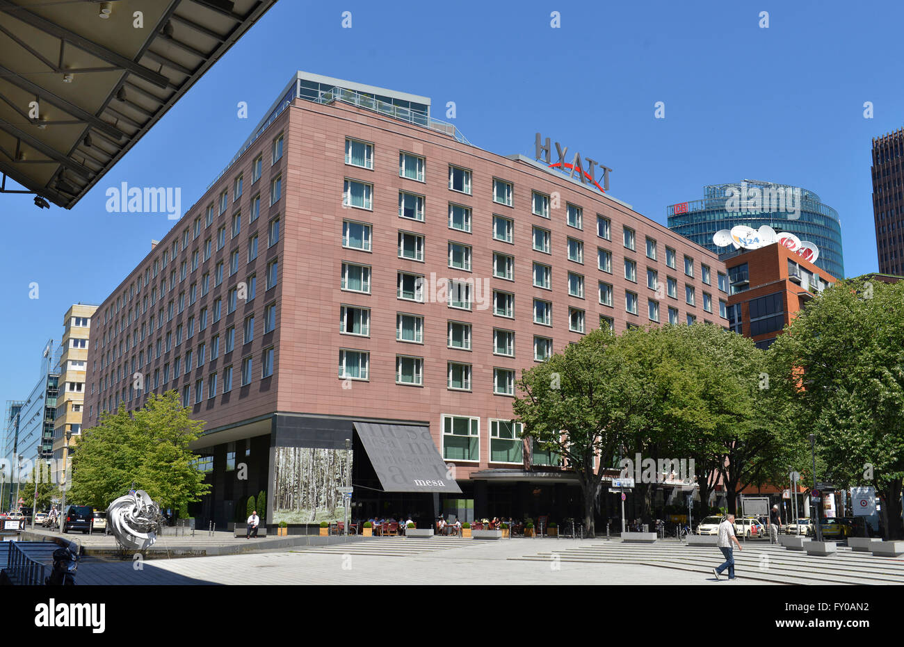 Hotel Hyatt, Marlene-Dientrich-Platz, Potsdamer Platz, Tiergarten, Mitte, Berlin, Deutschland Stockfoto