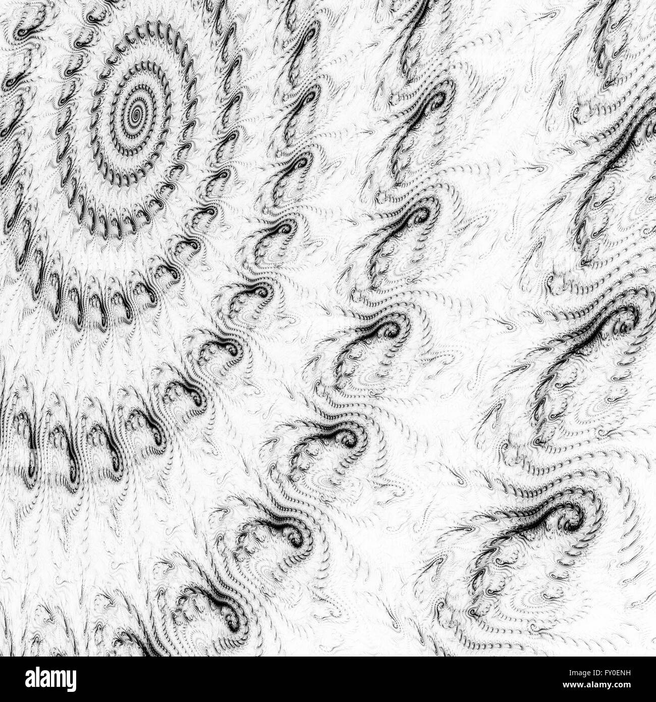Abstrakte Fraktal Textur Hintergrund, fraktalen Elemente für Mathematik, Technik, Wissenschaft. Stockfoto