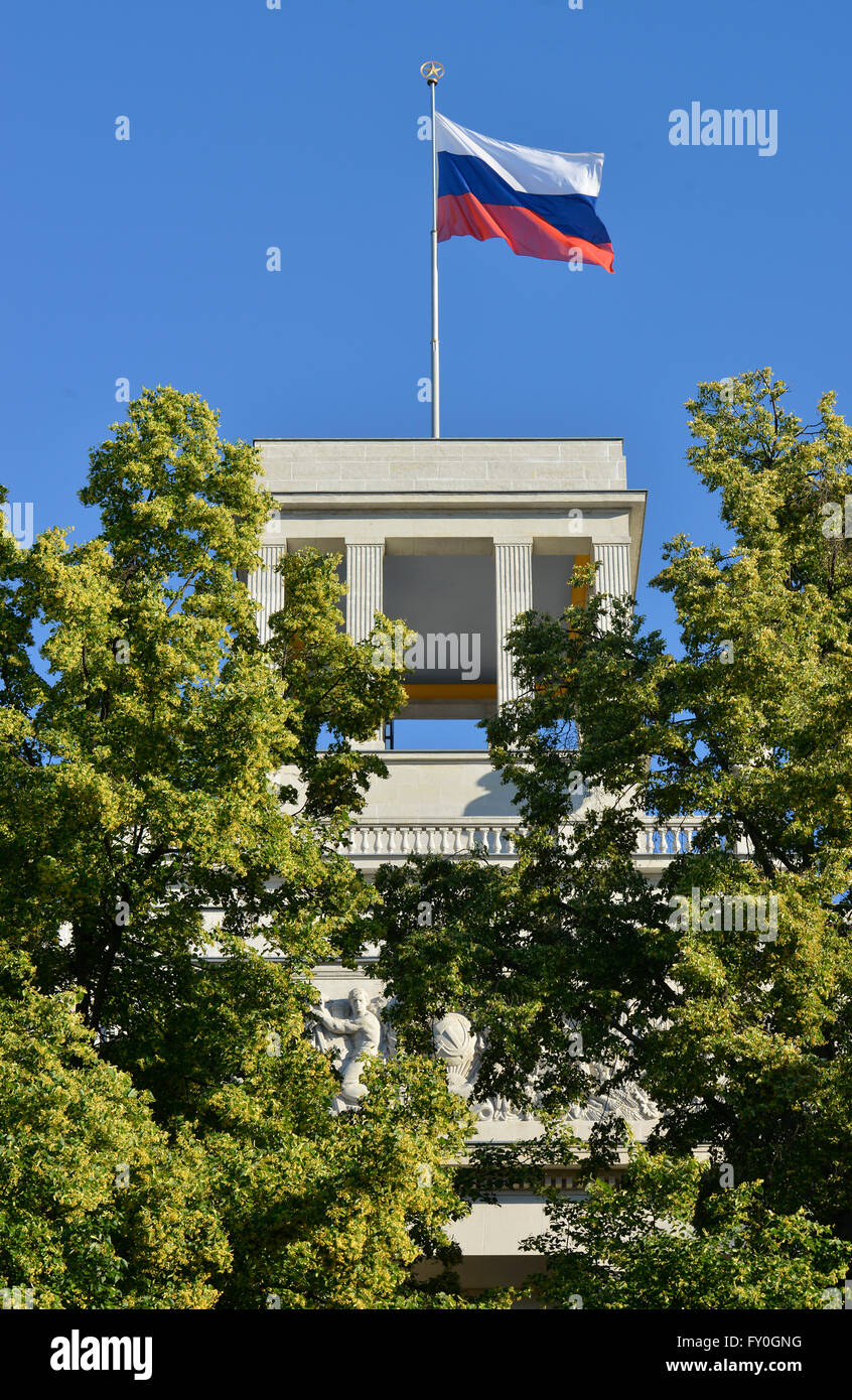 Botschaft Russland, Unter Den Linden, Mitte, Berlin, Deutschland Stockfoto