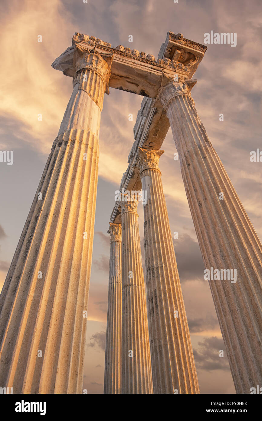 Tempel des Apollo, Side Türkei Stockfoto